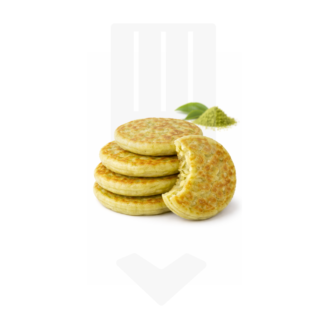 Mini blinis matcha surgelée Ø 4.5cm | Grossiste Alimentaire
