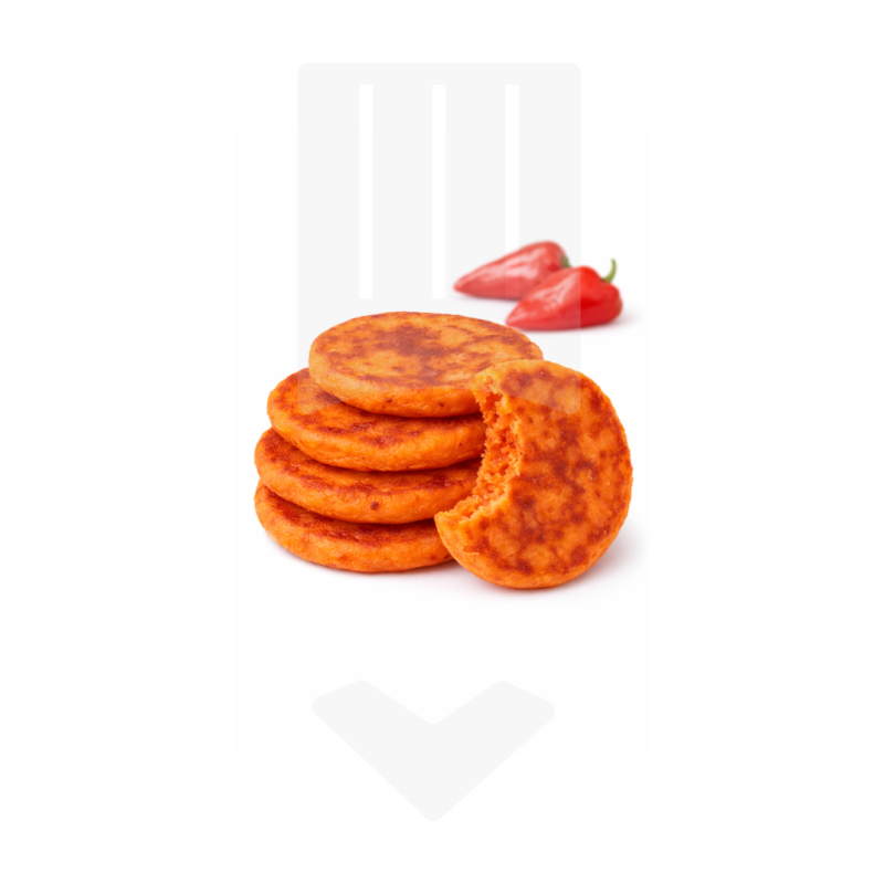 Mini blinis froment au poivrons  et piquillos