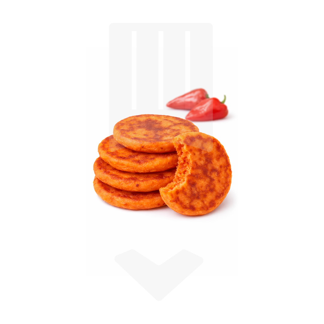 Mini blinis froment au poivrons  et piquillos