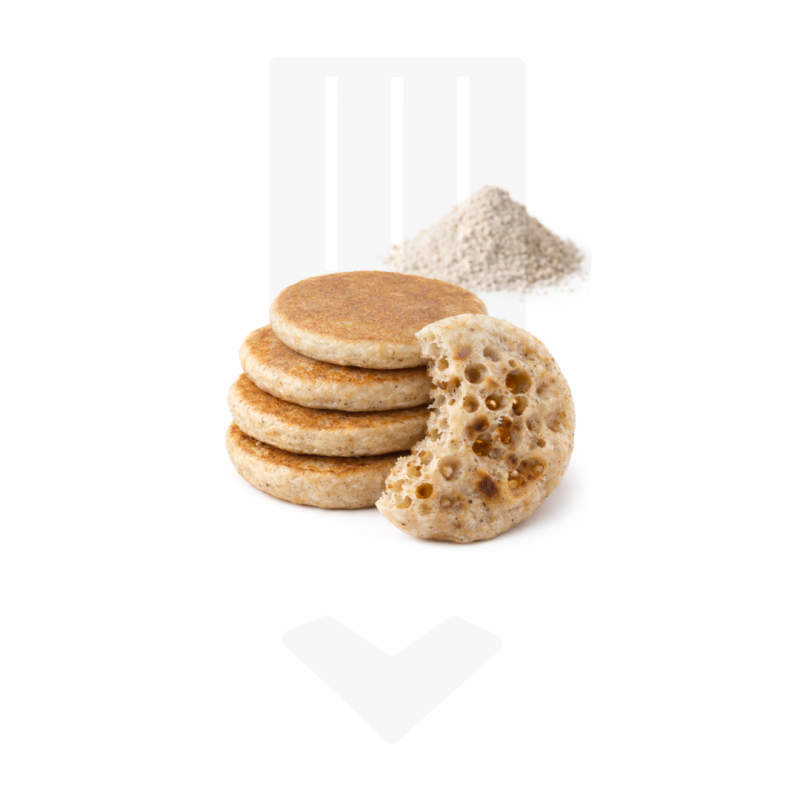 Mini blinis surgelés de blé noir, moelleux et légers