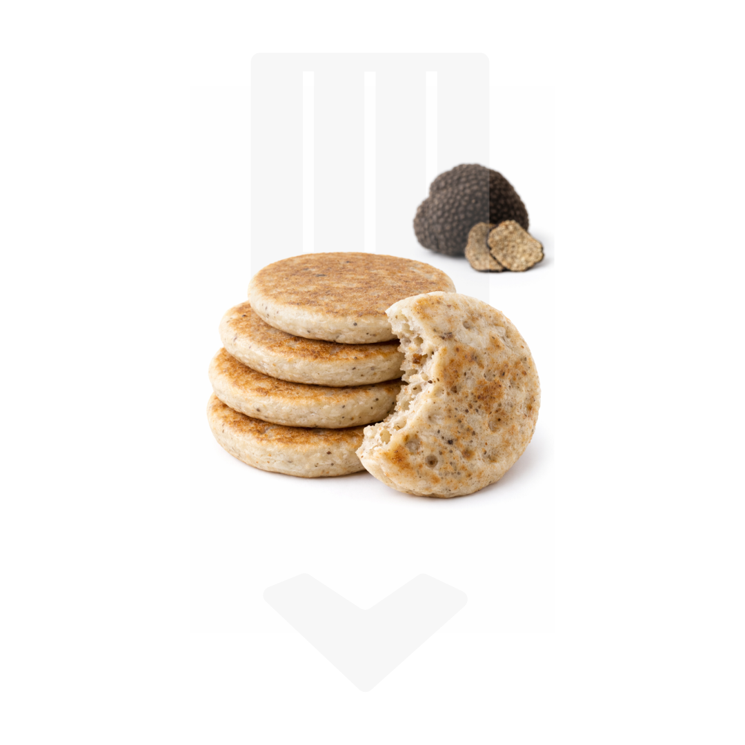 Mini blinis à la truffe, Ø4.5cm