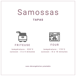 Samossas de viande de boeuf certifiée Halal de 30gr