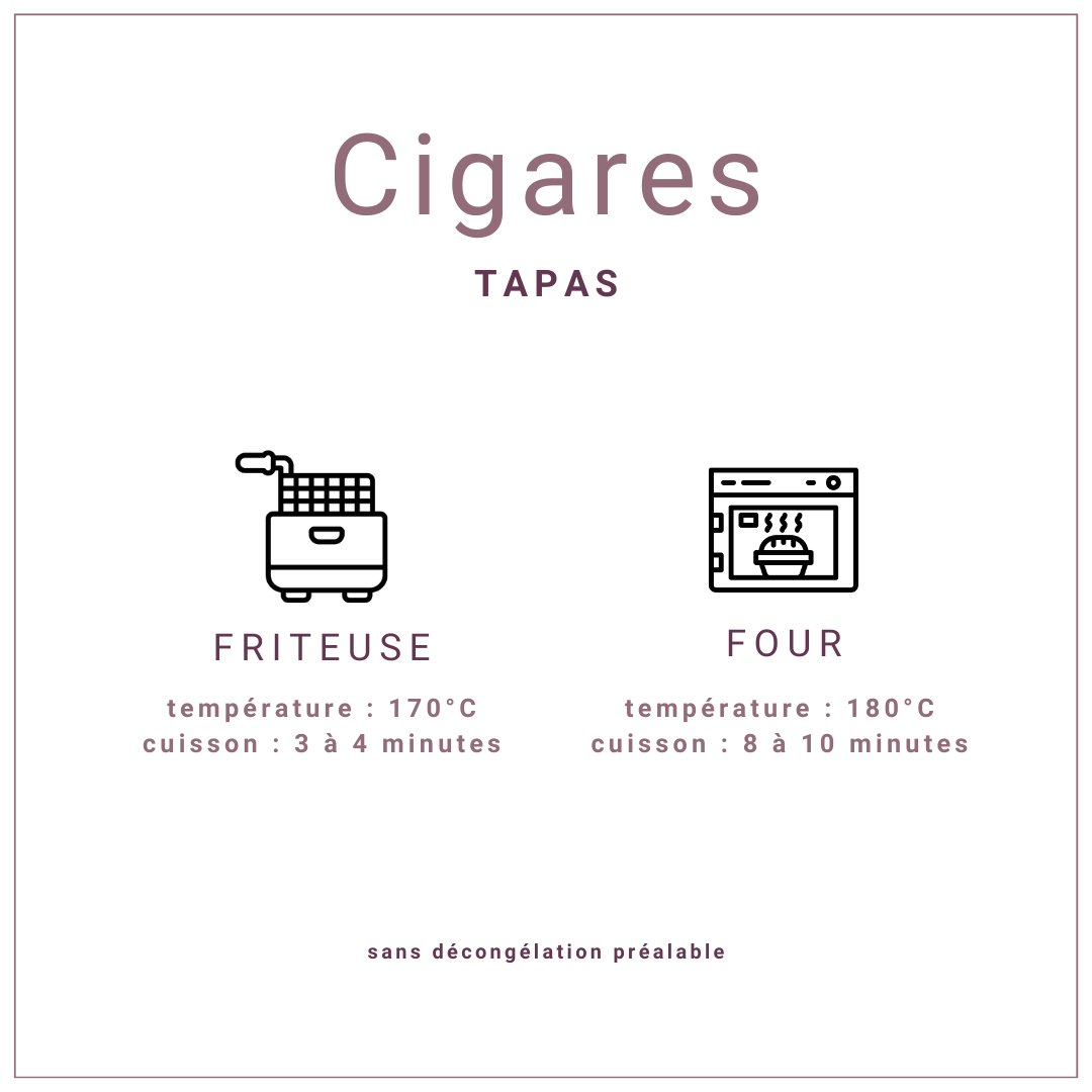 Rouleaux de poulet en forme de cigare oriental