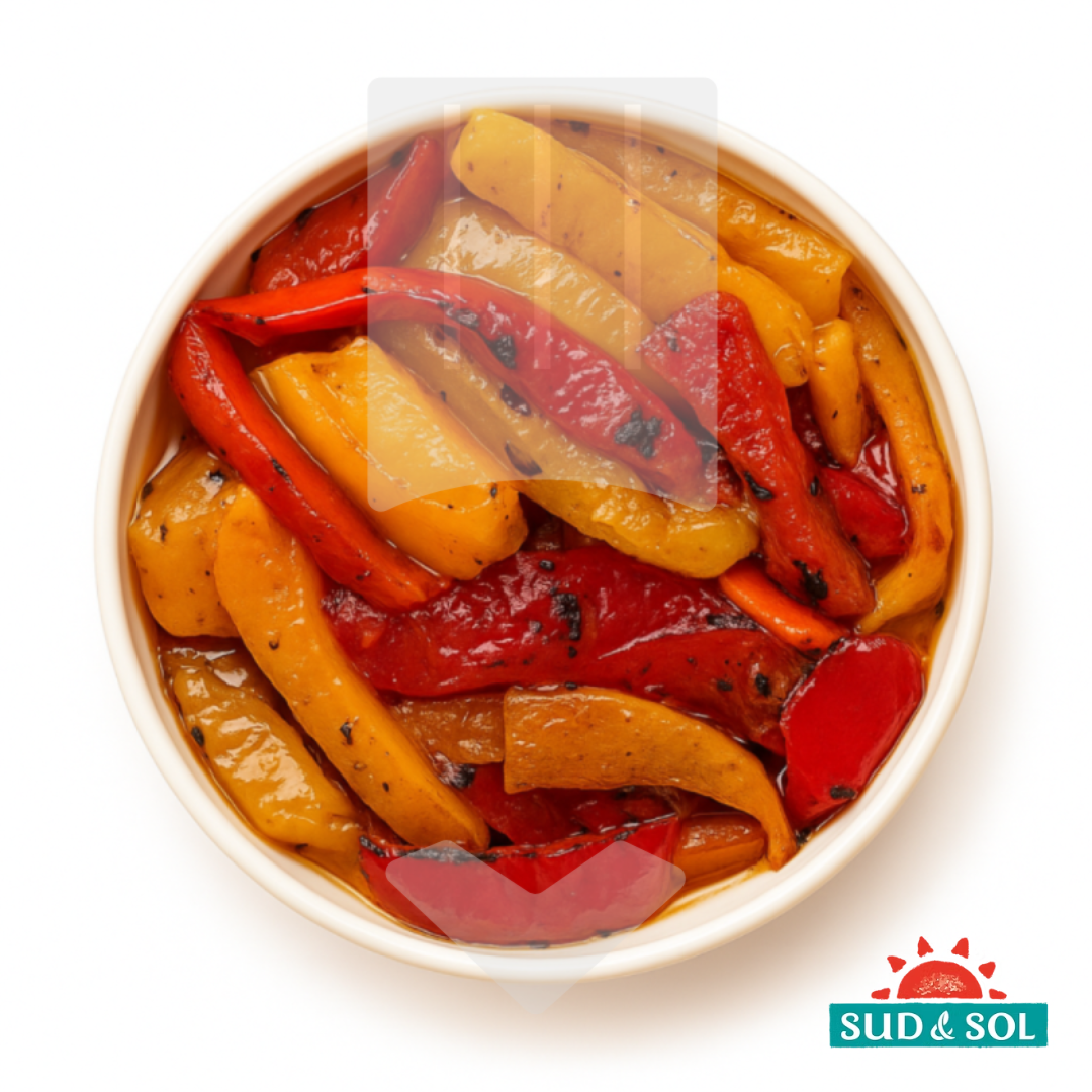 Préparation surgelée de lanières de poivrons