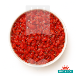 Tartare de concassé tomates mi-séchées au basilic