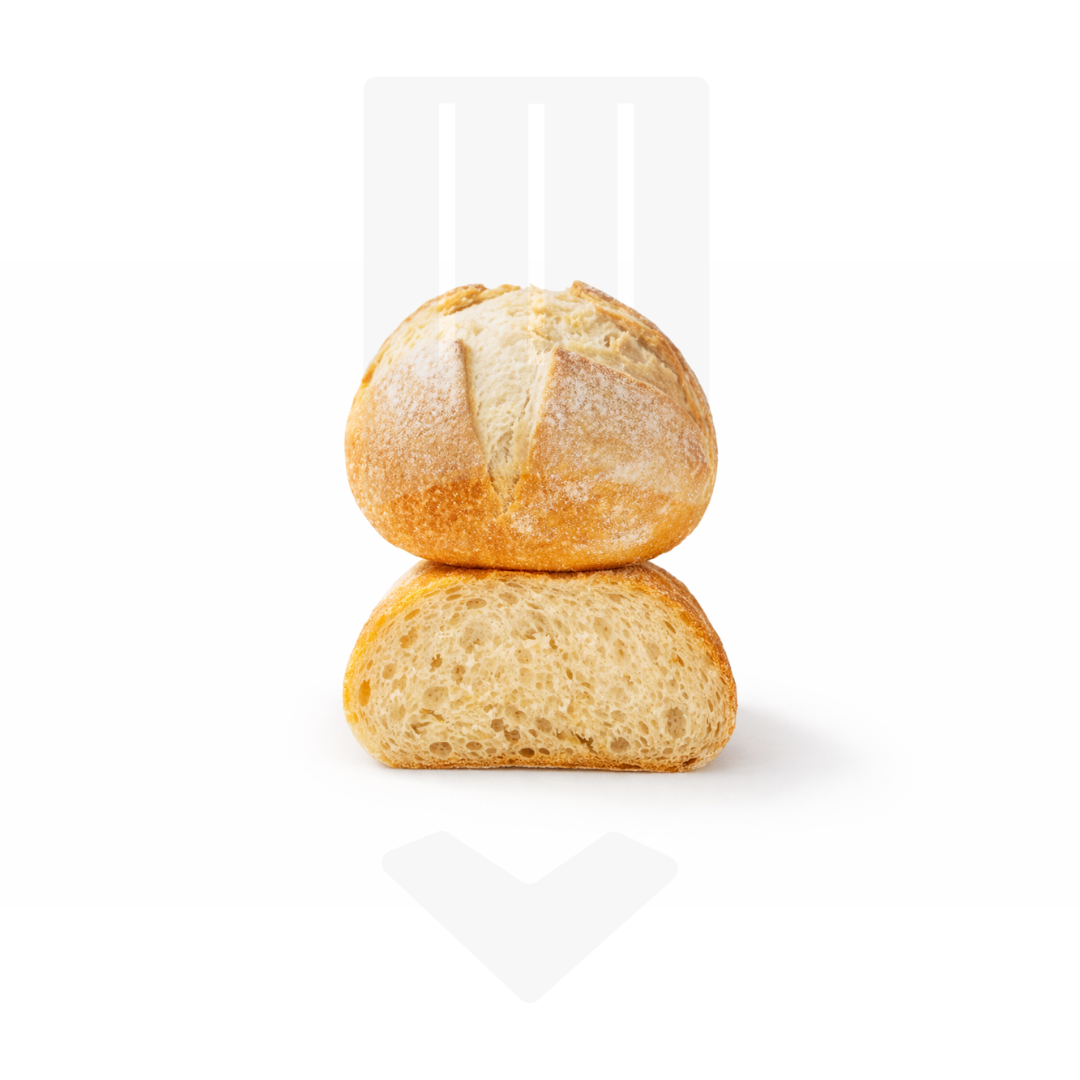 Petit pain rustique à base de farines T65 et T80