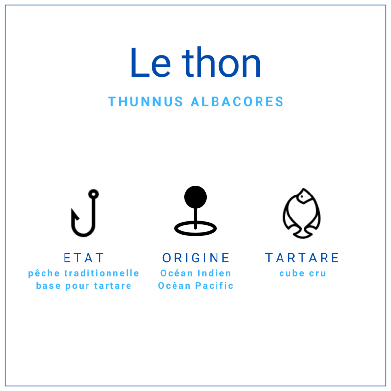 Tartare de thon albacore express 100gr | Grossiste
