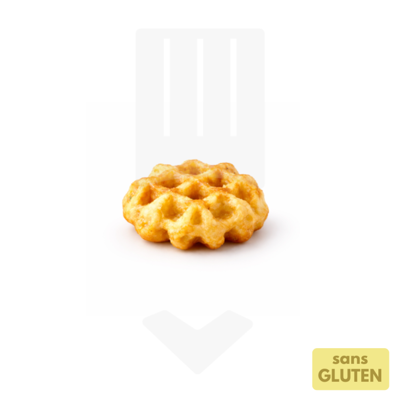 Mini gaufre de pommes de terre 10gr | Grossiste Alimentaire
