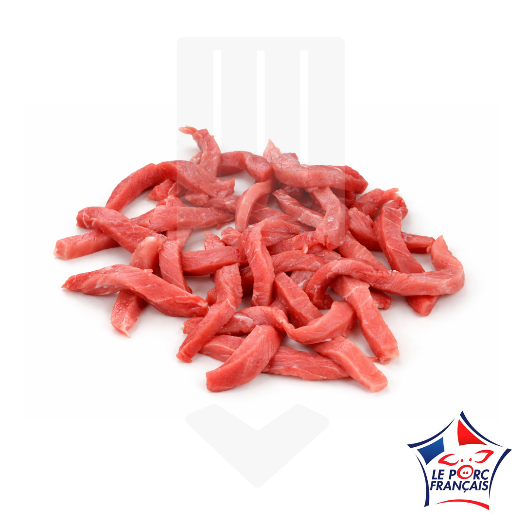 Emincés Echine Porc +/-25gr | Grossiste Alimentaire