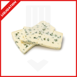 Fines tranches de bleu à pâte persillée IQF