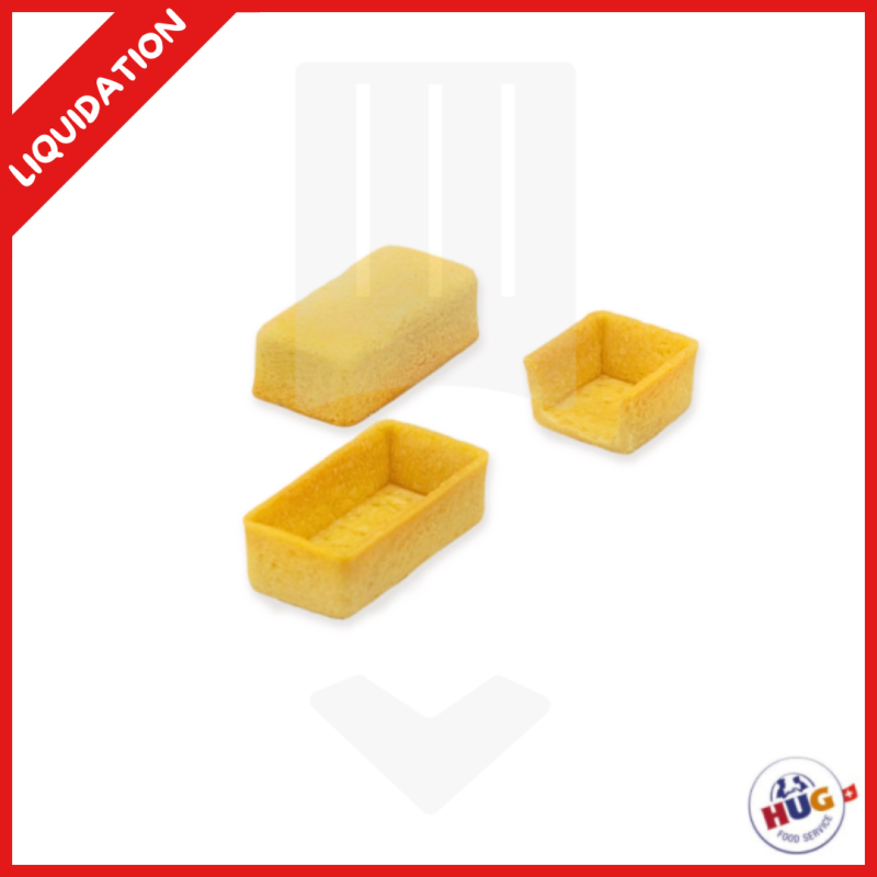 Tartelette rectangle Lunch, au beurre, salée et surgelée