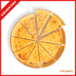 Flan surgelé épais goût d'oeufs et de vanille