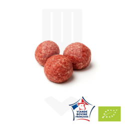 Boulette de boeuf 15% MG Bio Viande Bovine Française