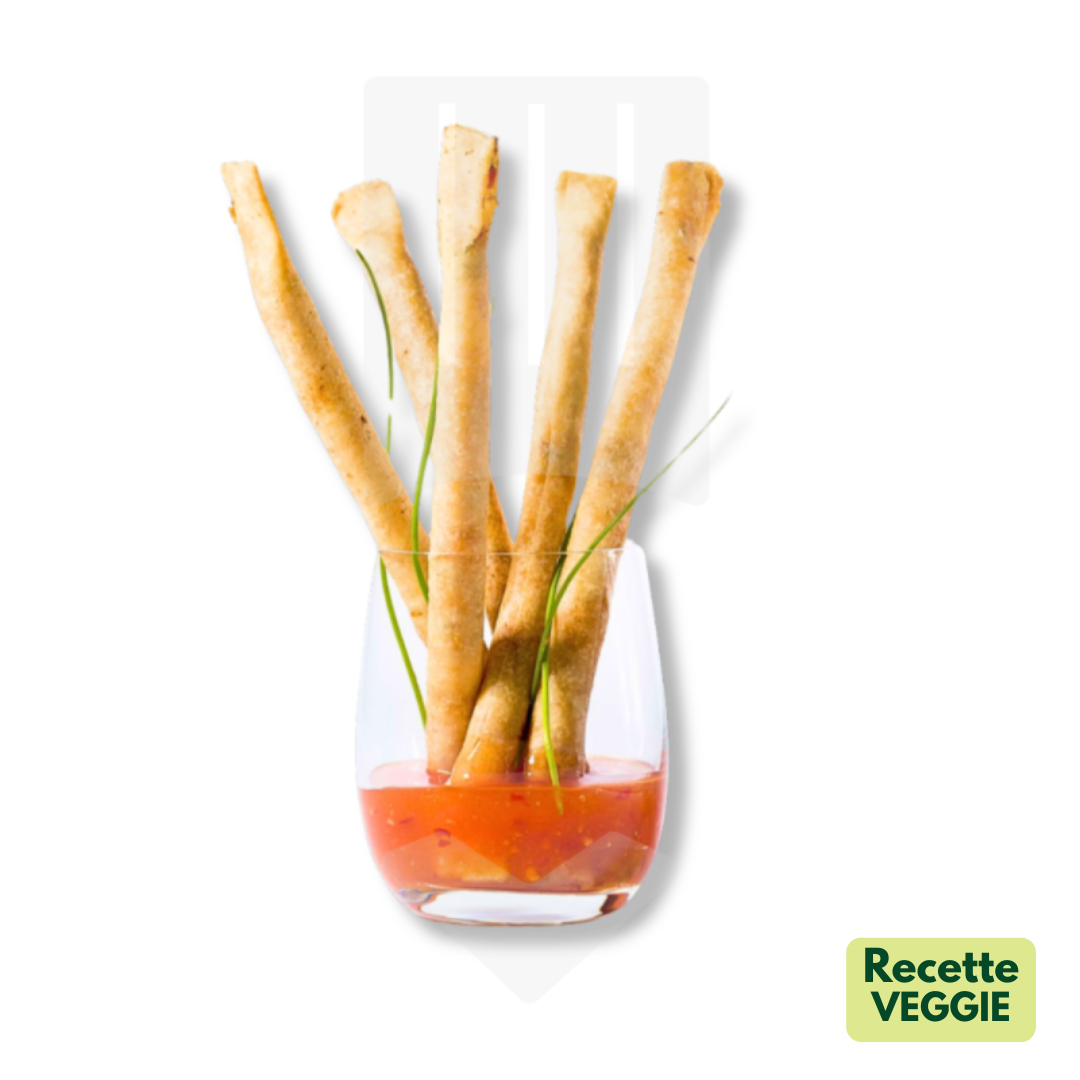 Rouleaux aux légumes végétariens façon oriental