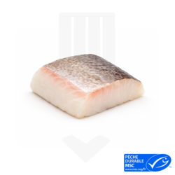 Dos de cabillaud nature avec peau surgelé IQF