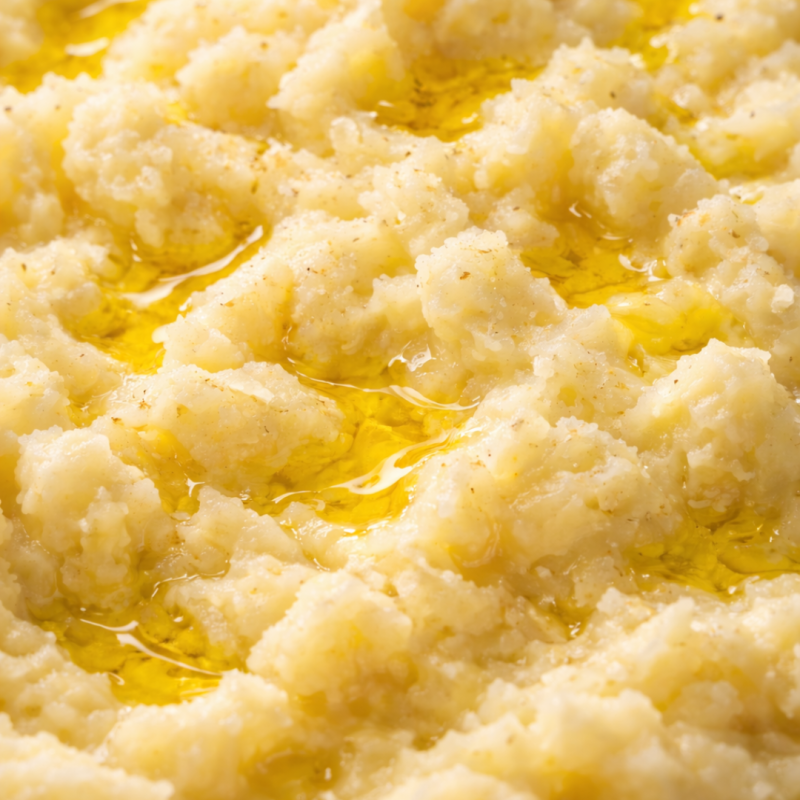 Écrasé de pommes de terre huile d?olive extra | Garniture