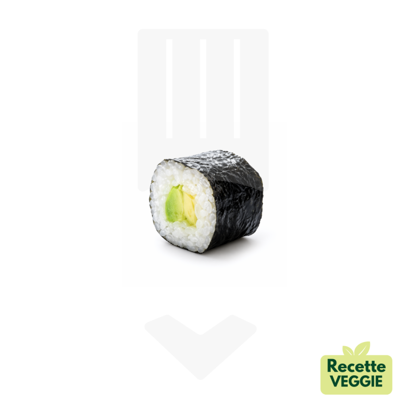 Maki Avocat Premium +/-13gr | Grossiste Alimentaire