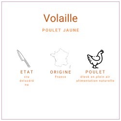 Poulet Jaune Surgelé PAC +/-1.6kg | Grossiste Alimentaire