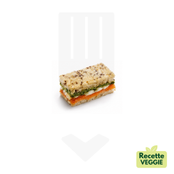 Mini Croque Tomate Mozza Pesto +/-16gr | Grossiste Traiteur
