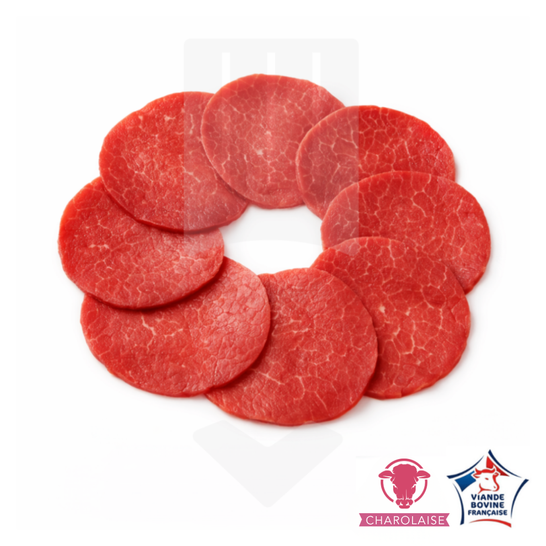 Carpaccio de boeuf Charolais d'origine France