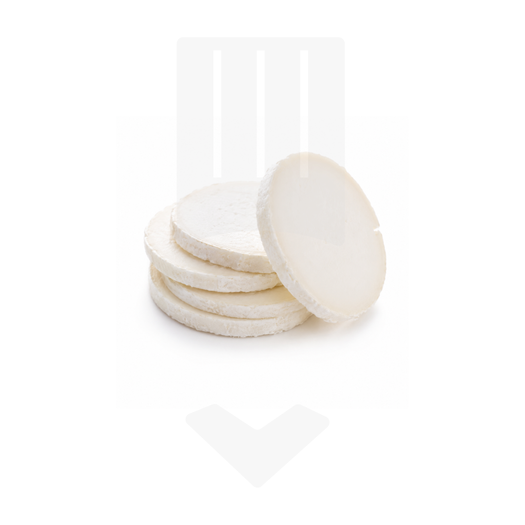 Tranches de chèvre pasteurisé surgelées IQF
