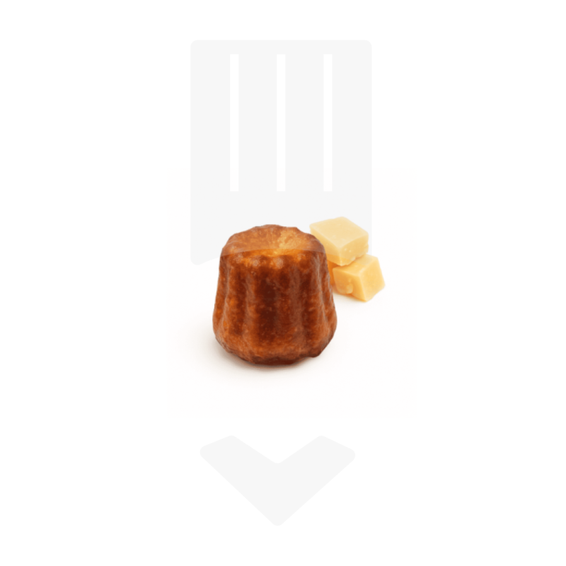 Mini Canelé Parmesan Surgelé 10gr | Grossiste Traiteur