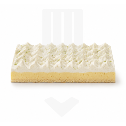 Entremet crumble croustillant crémeux citron
