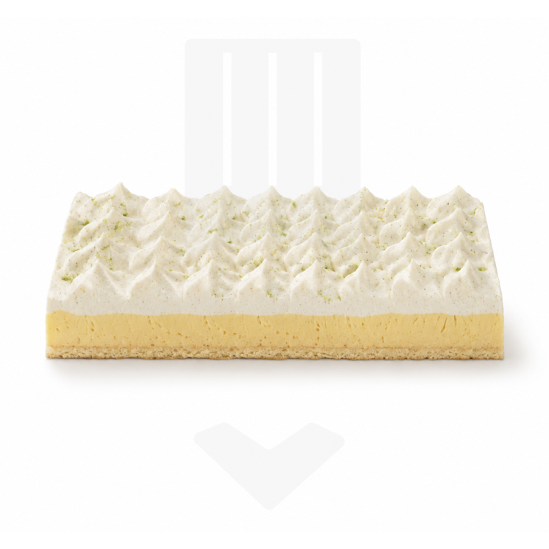 Entremet crumble croustillant crémeux citron