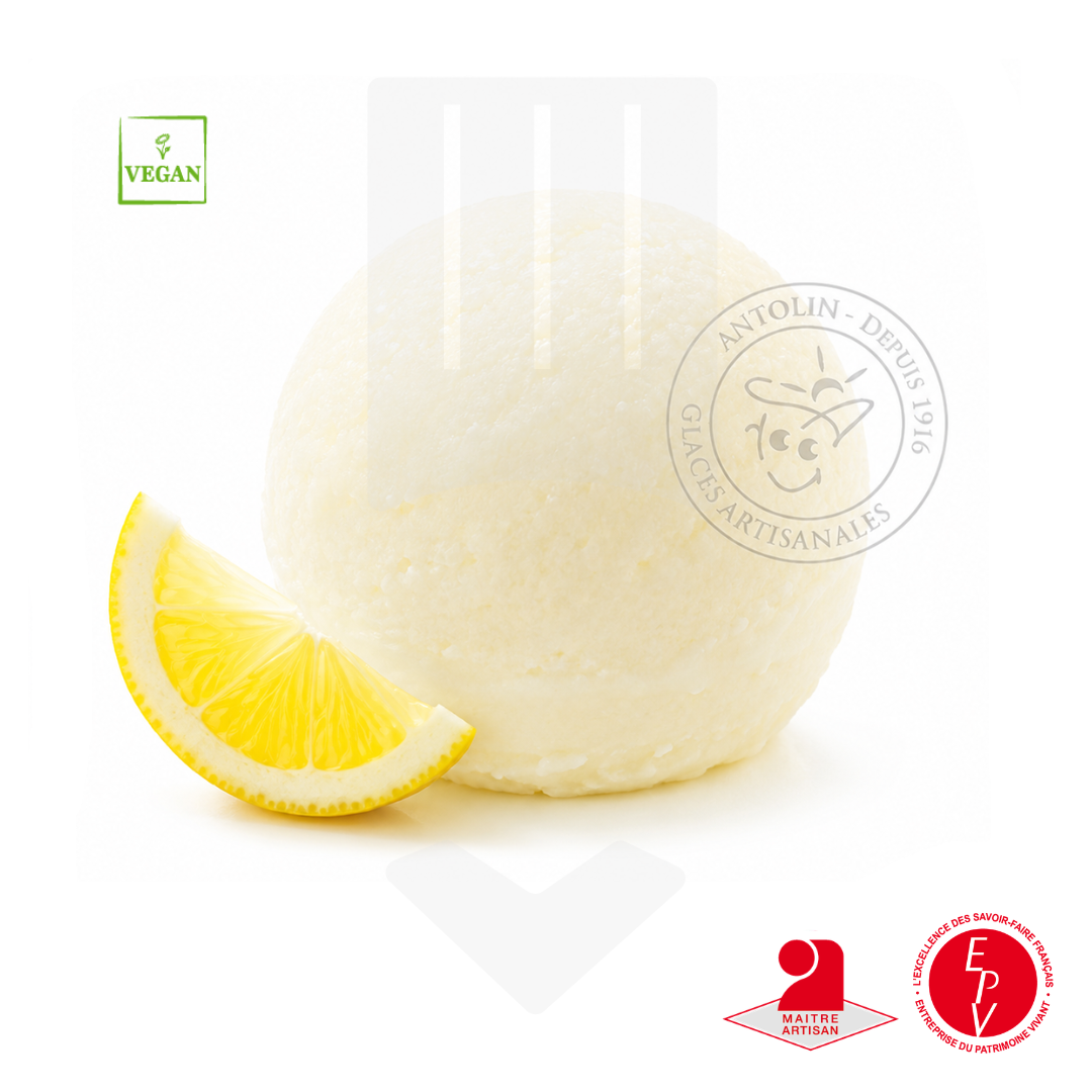 Sorbet citron artisanal de la maison Antolin