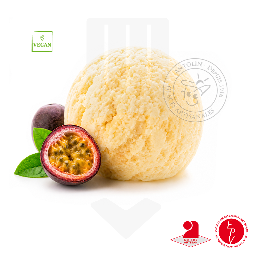 Sorbet fruit de la passion de chez Antolin