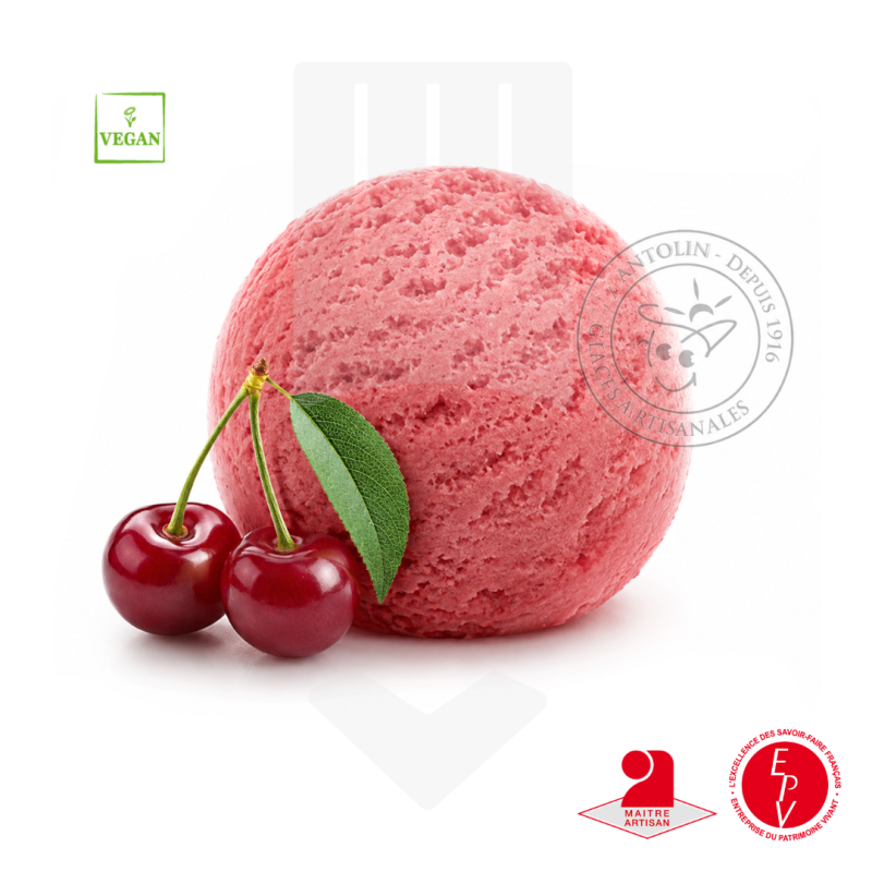 Sorbet artisanal cerises de la maison Antolin