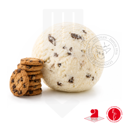 Crème glacée artisanale aux cookies - Bac de 2.5L