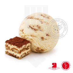 Crème glacée artisanale spéciale Tiramisu - Bac de 2.5L