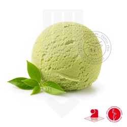 Crème glacée artisanale au thé vert matcha - bac 2.5L