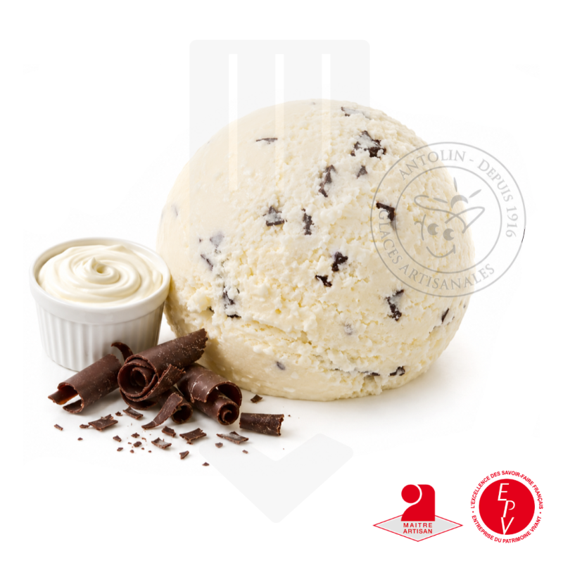 Crème glacée Stracciatella de chez Antolin