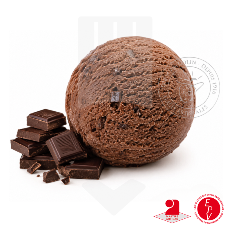 Crème glacée au chocolat de la maison Antolin