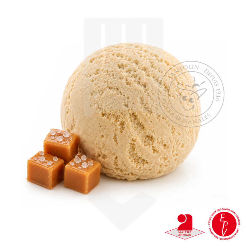 La crème glacée saveur caramel 2.5L