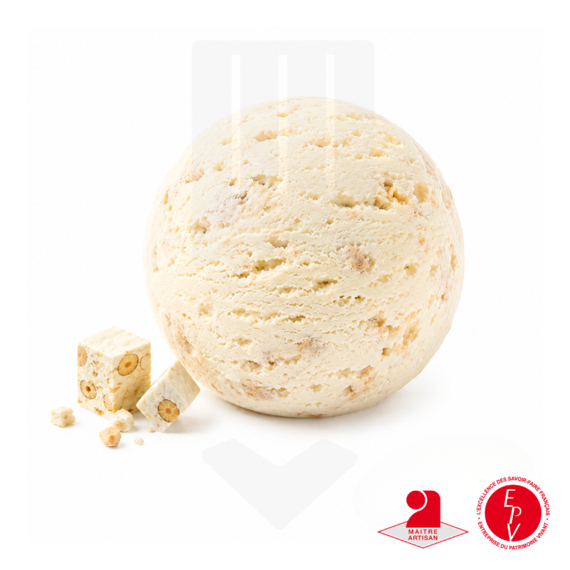 Crème glacée au nougat de la maison Antolin