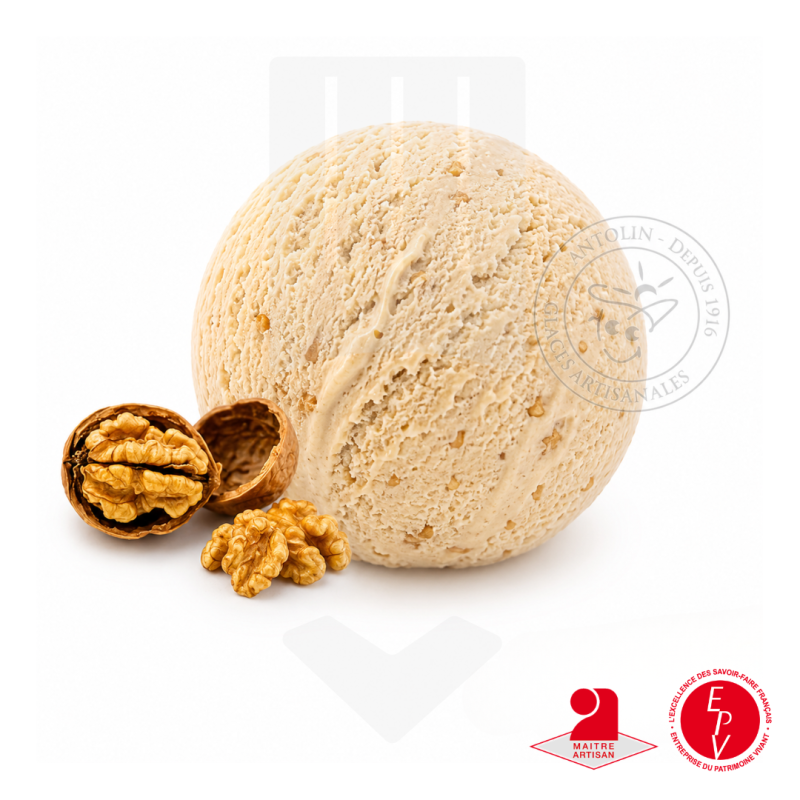 Crème glacée artisanale noix de chez Antolin