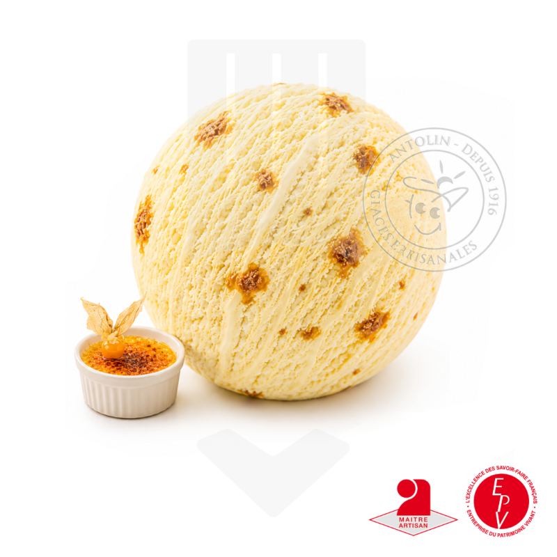 Crème glacée crème brulée de chez Antolin