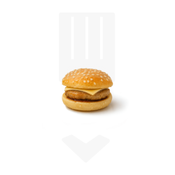 Mini hamburger surgelé garni de poulet et de fromage