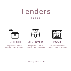 Tenders de poulet Tikka Massala extra-croustillants surgelés