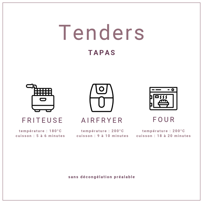 Tenders de poulet Tikka Massala extra-croustillants surgelés