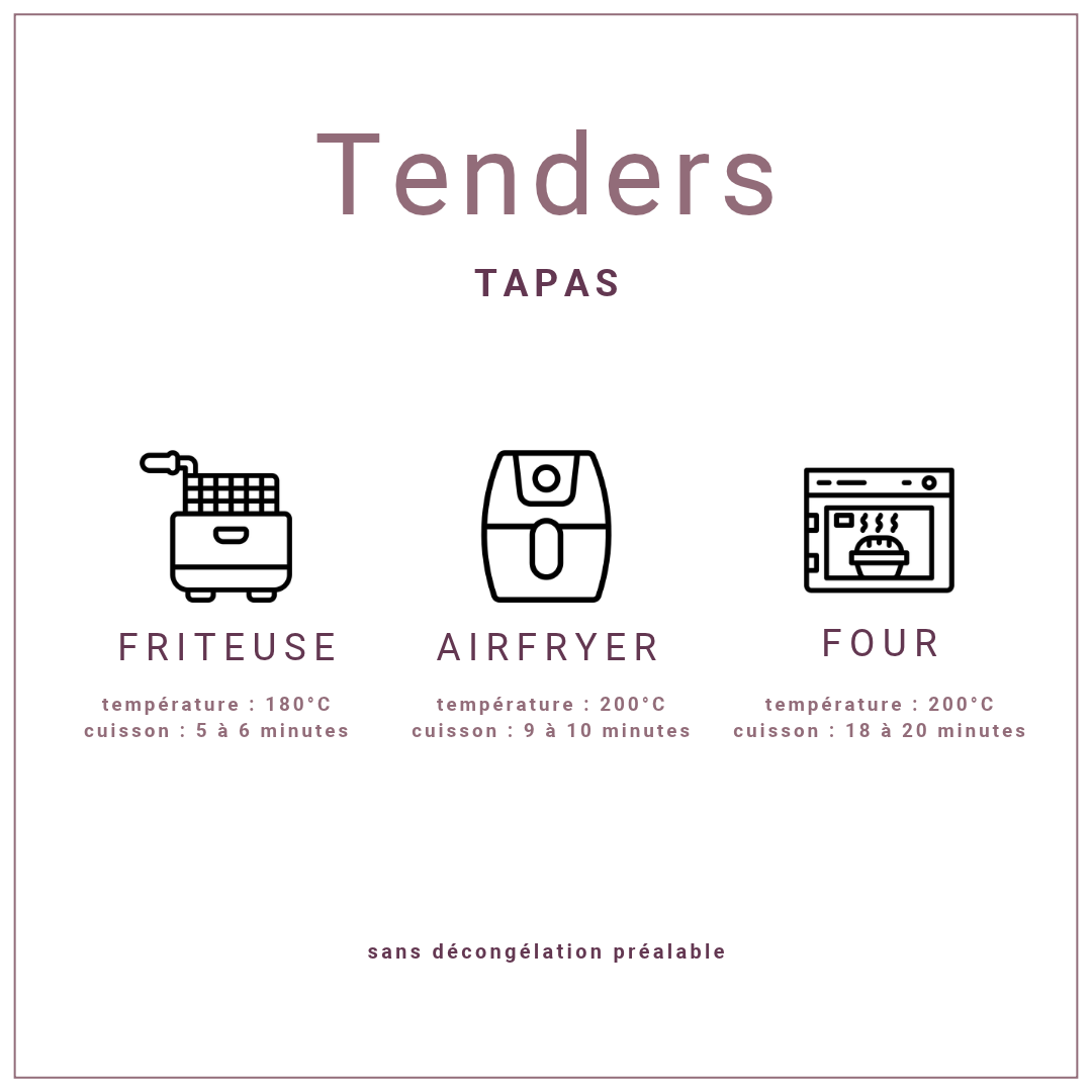 Tenders de poulet Tikka Massala extra-croustillants surgelés
