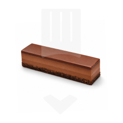 Bande de dessert en lingot chocolat surgelé