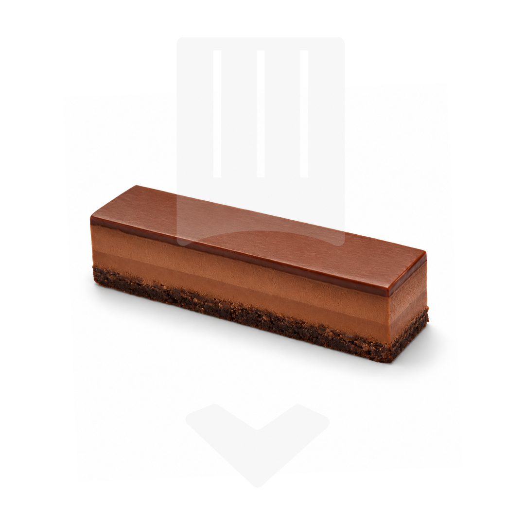 Bande de dessert en lingot chocolat surgelé