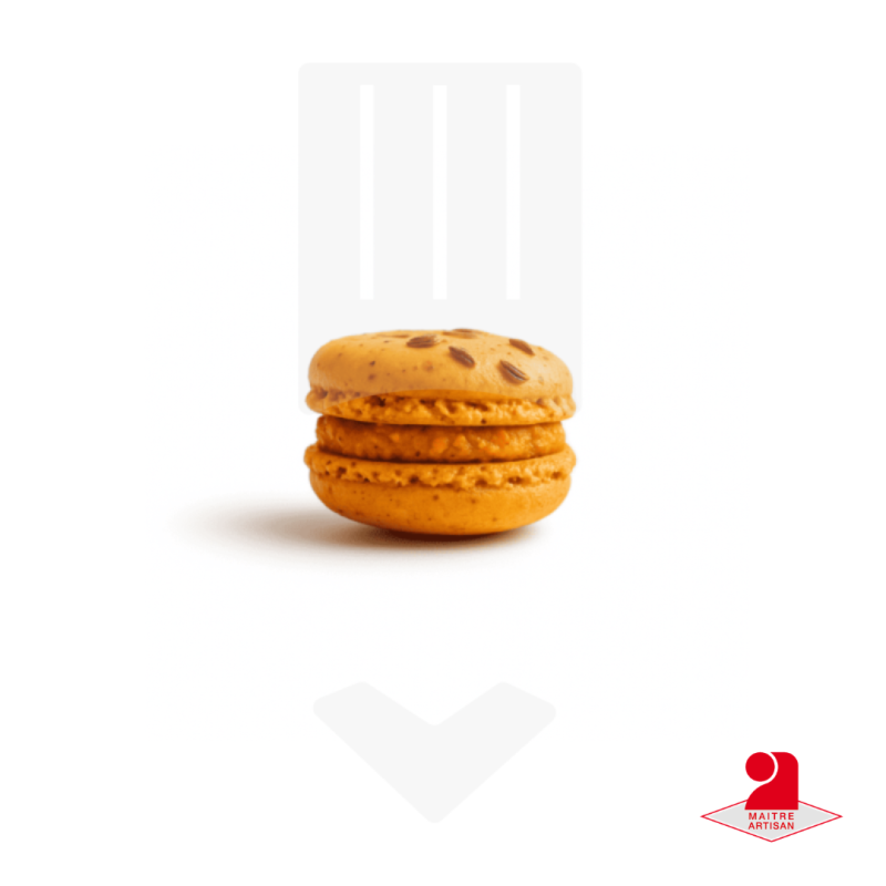 Macaron salé carottes et graines de cumin 12gr