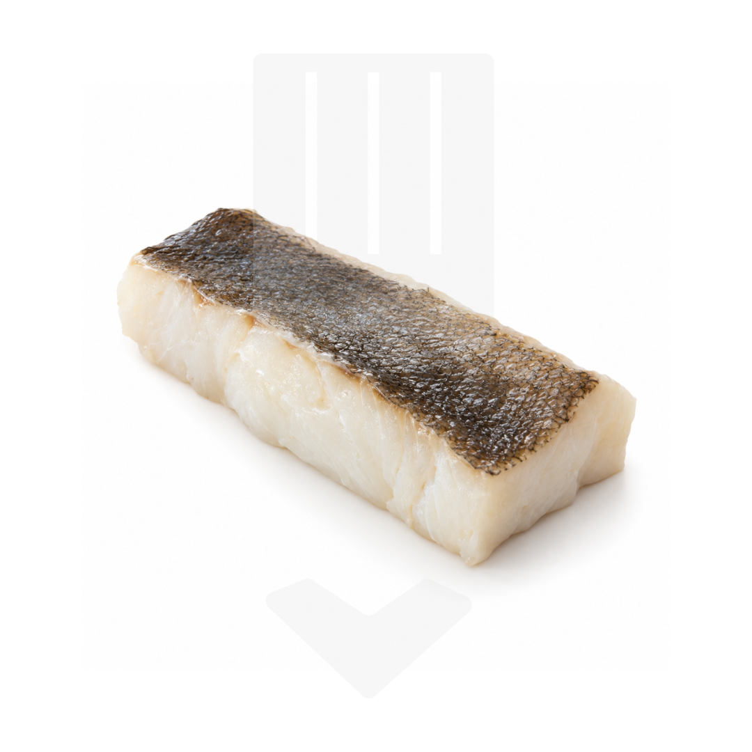 Pavé de flétan du Groenland avec peau 170/220gr
