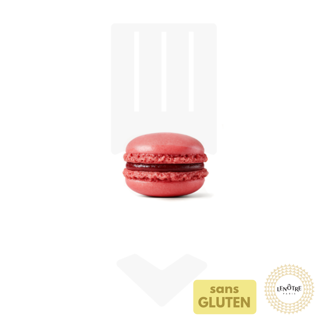 Macaron framboise - recette Lenôtre 12gr