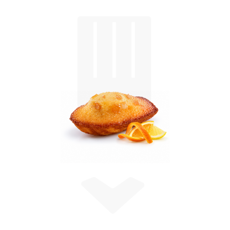 Mini madeleine agrumes confits surgelée | Grossiste Pro